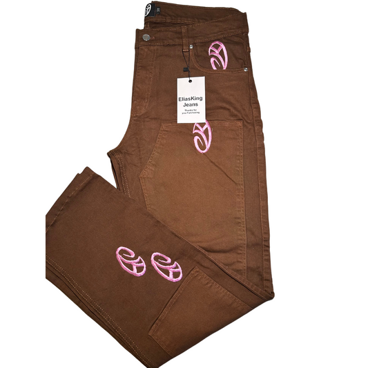 EliasKing Signature Jeans (Brown/Pink)